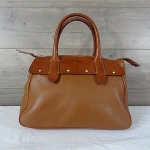 Dooney & Bourke Brown Leather Satchel Handbag Bag